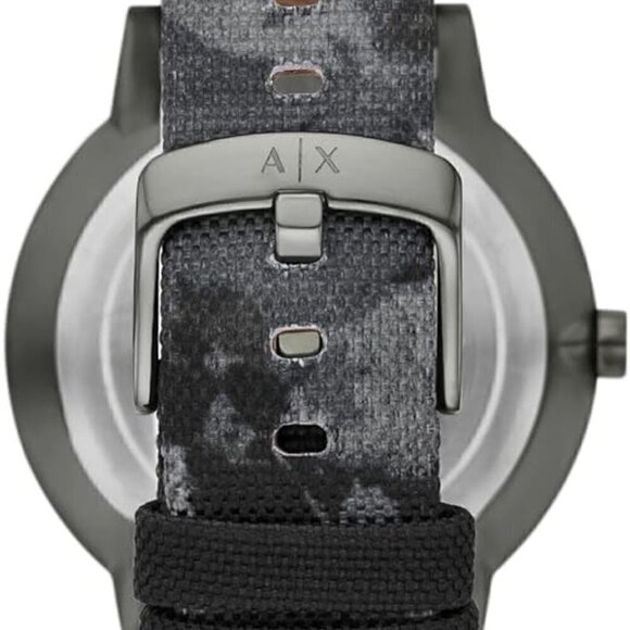 Armani Exchange Watch Stainless Steel Three Hand Blue Camo Mens NWT - Picture 4 of 10